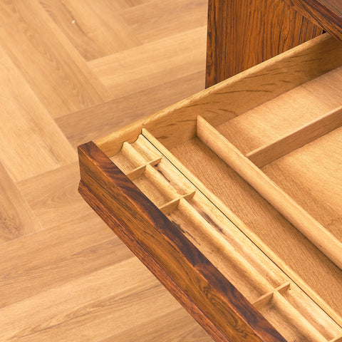 Danish side table in Santos rosewood