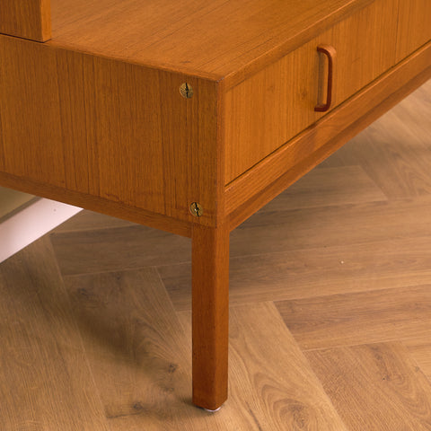 Swedish bookshelf in teak by B. Fridhagen for Bodafors