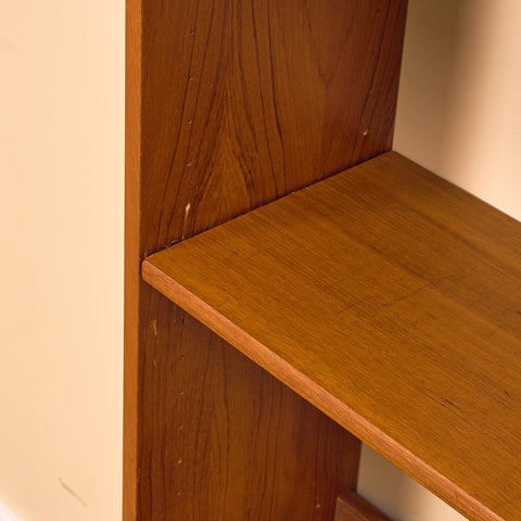 Swedish bookshelf in teak by B. Fridhagen for Bodafors