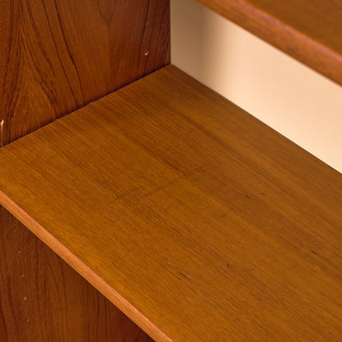 Swedish bookshelf in teak by B. Fridhagen for Bodafors