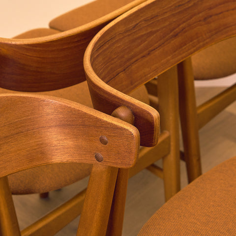 Danish set of 6 dining chairs 'model 206' by Thomas Harlev for Farstrup