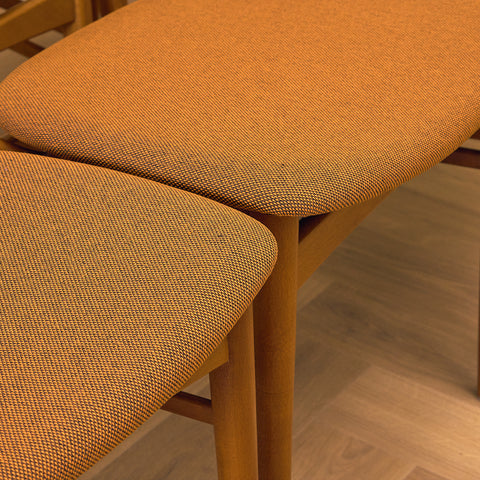 Danish set of 6 dining chairs 'model 206' by Thomas Harlev for Farstrup