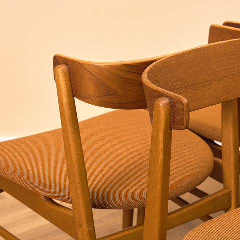 Danish set of 6 dining chairs 'model 206' by Thomas Harlev for Farstrup