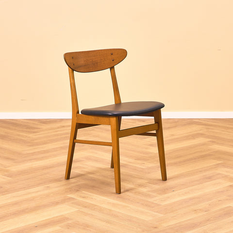 Danish dining chairs in teak & beech by Farstrup, model '210'