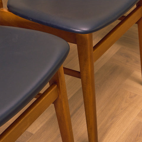 Danish dining chairs in teak & beech by Farstrup, model '210'