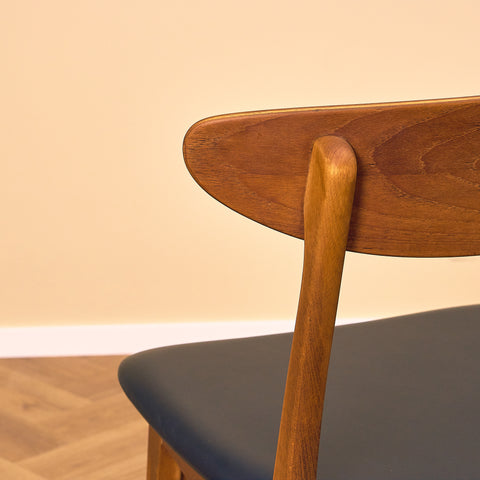 Danish dining chairs in teak & beech by Farstrup, model '210'