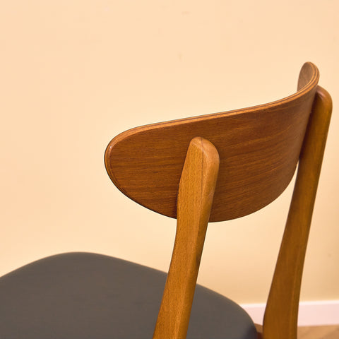 Danish dining chairs in teak & beech by Farstrup, model '210'