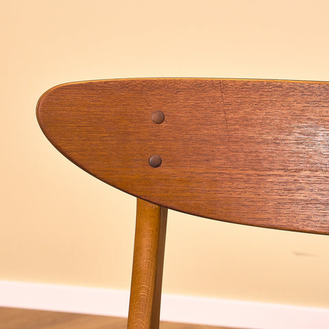 Danish dining chairs in teak & beech by Farstrup, model '210'