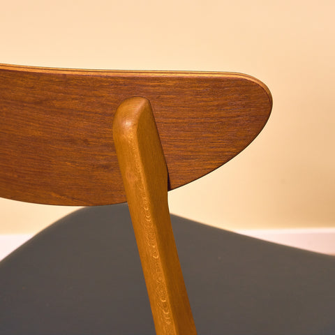 Danish dining chairs in teak & beech by Farstrup, model '210'