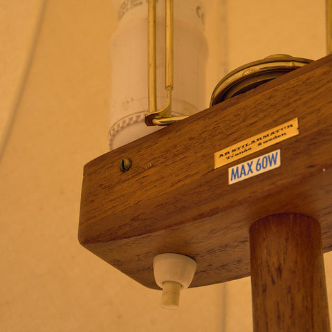 Swedish floor lamp in teak by AB Stilarmatur, Trånas