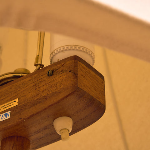 Swedish floor lamp in teak by AB Stilarmatur, Trånas