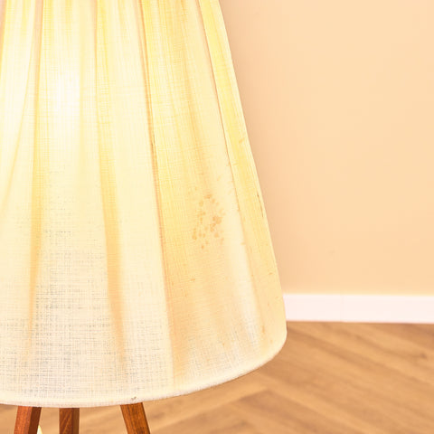 Swedish floor lamp in solid teak wood