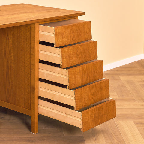 Swedish writing desk in teak