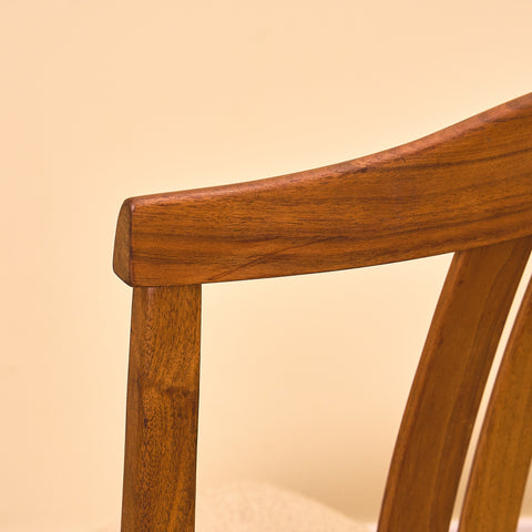 Swedish dining chairs in walnut by Karl Erik Ekselius