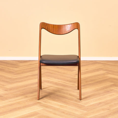 Swedish dining chairs in teak by Albin Johansson & Söner, Hyssna