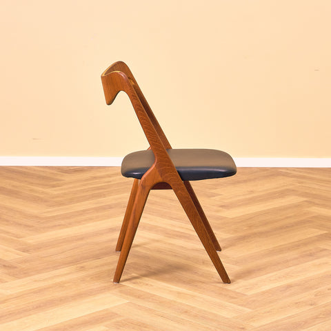 Swedish dining chairs in teak by Albin Johansson & Söner, Hyssna