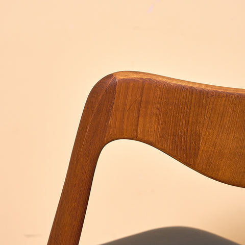 Swedish dining chairs in teak by Albin Johansson & Söner, Hyssna