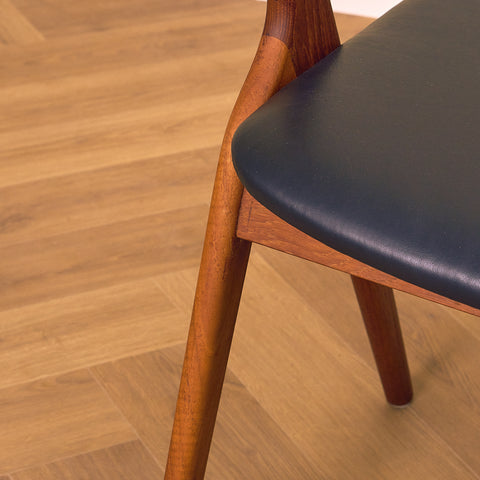 Swedish dining chairs in teak by Albin Johansson & Söner, Hyssna