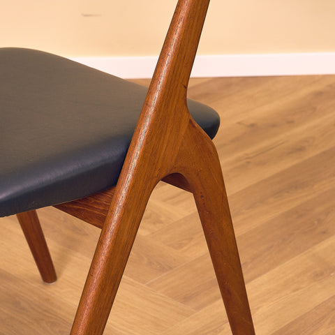 Swedish dining chairs in teak by Albin Johansson & Söner, Hyssna