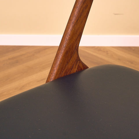 Swedish dining chairs in teak by Albin Johansson & Söner, Hyssna