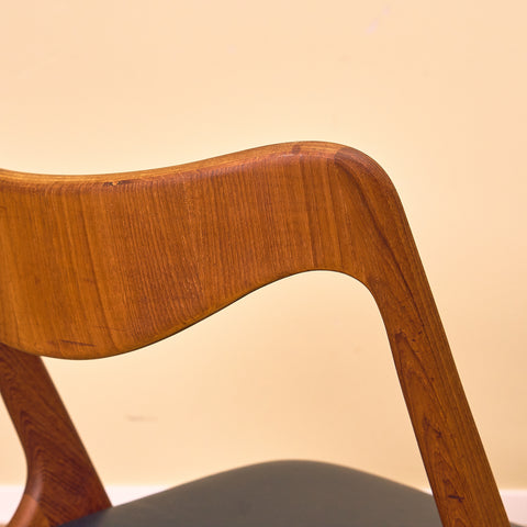 Swedish dining chairs in teak by Albin Johansson & Söner, Hyssna