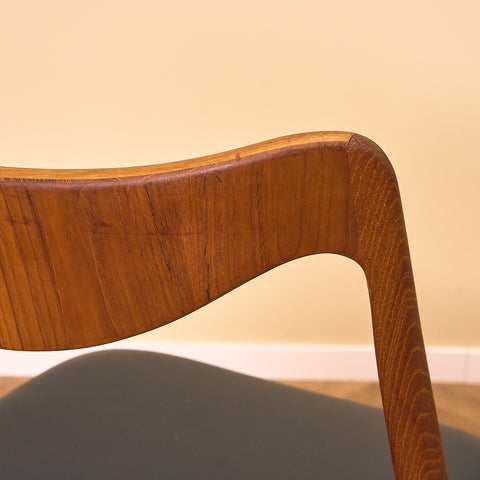 Swedish dining chairs in teak by Albin Johansson & Söner, Hyssna