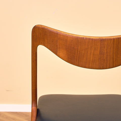 Swedish dining chairs in teak by Albin Johansson & Söner, Hyssna