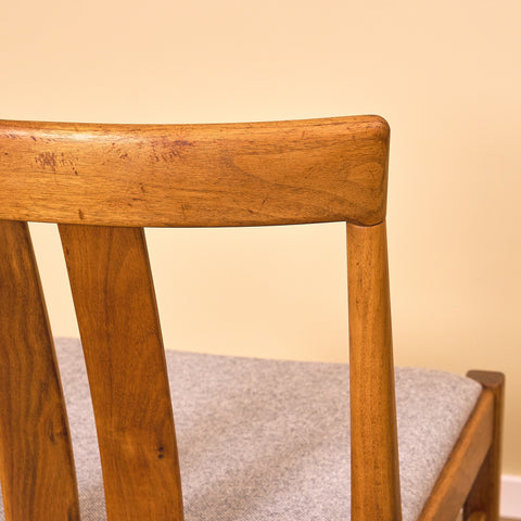 Swedish dining chairs in walnut, model 'Köln', by IKEA