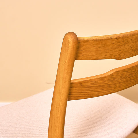 Danish dining chairs in teak and beech by Findahl