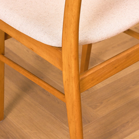Danish dining chairs in teak and beech by Findahl