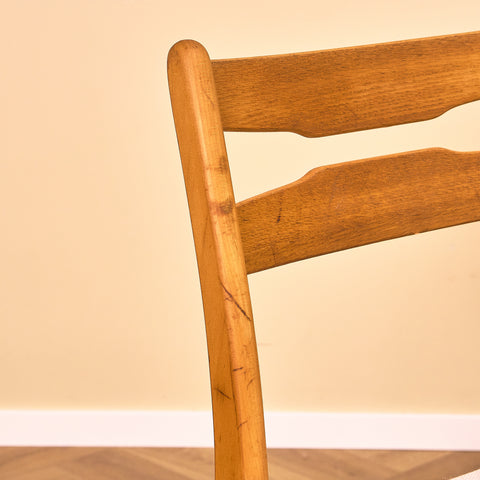 Danish dining chairs in teak and beech by Findahl