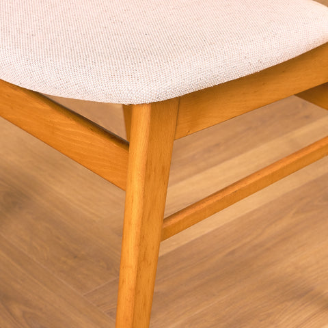 Danish dining chairs in teak and beech by Findahl