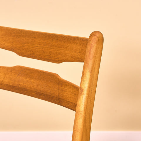 Danish dining chairs in teak and beech by Findahl