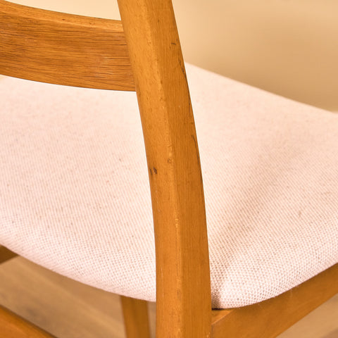 Danish dining chairs in teak and beech by Findahl