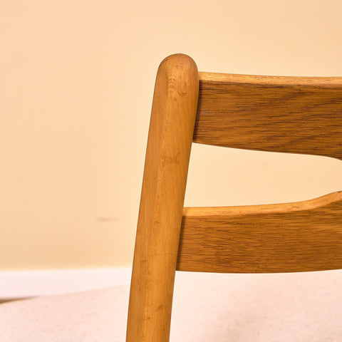 Danish dining chairs in teak and beech by Findahl