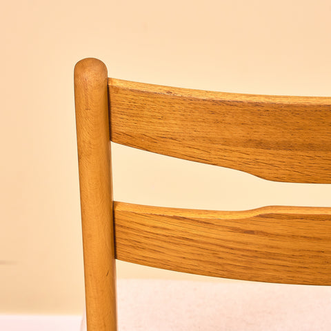 Danish dining chairs in teak and beech by Findahl