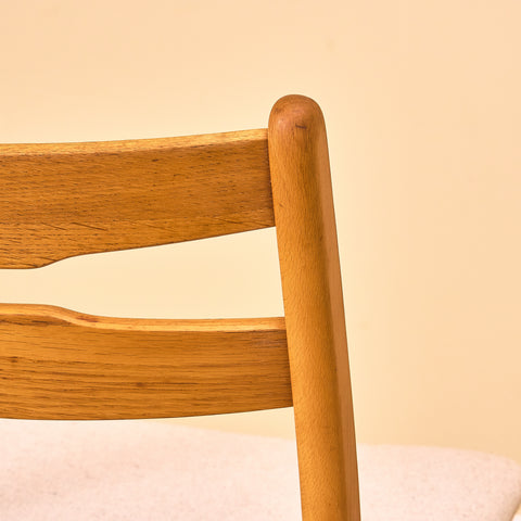 Danish dining chairs in teak and beech by Findahl