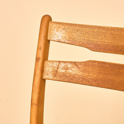 Danish dining chairs in teak and beech by Findahl