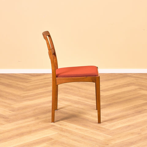Swedish dining chairs in teak