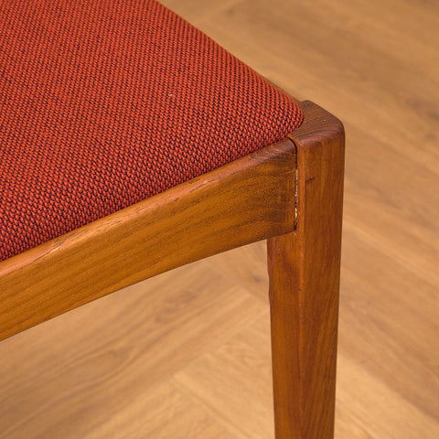 Swedish dining chairs in teak