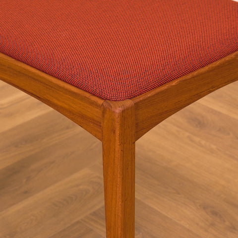 Swedish dining chairs in teak