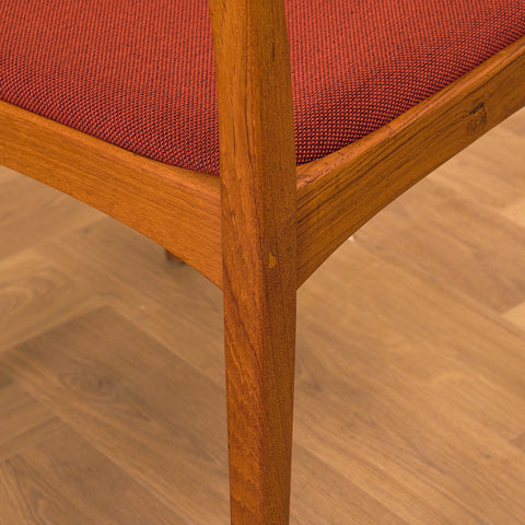 Swedish dining chairs in teak