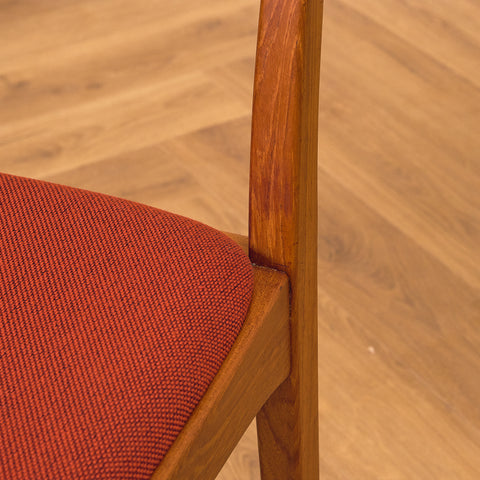 Swedish dining chairs in teak