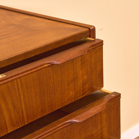 Danish chest of drawers in teak by Erling Torvits