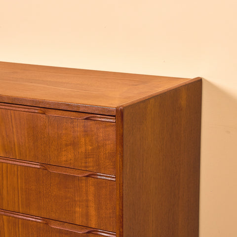 Danish chest of drawers in teak by Erling Torvits