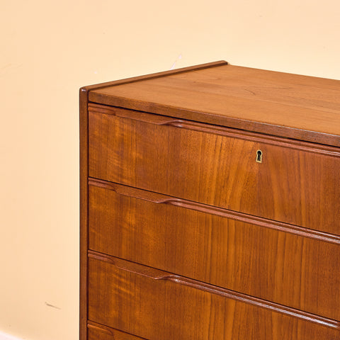 Danish chest of drawers in teak by Erling Torvits
