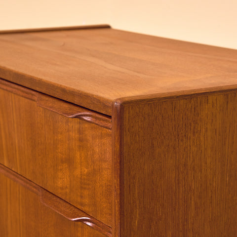 Danish chest of drawers in teak by Erling Torvits