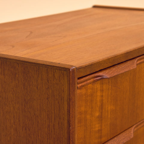 Danish chest of drawers in teak by Erling Torvits