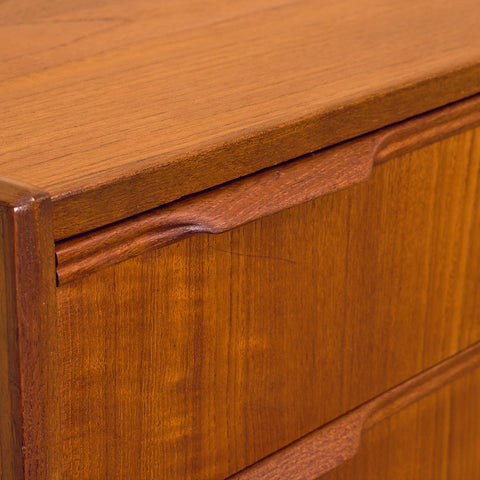 Danish chest of drawers in teak by Erling Torvits