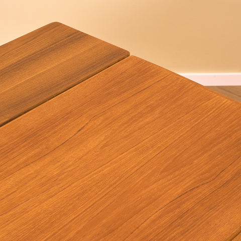 Swedish coffee table in teak & beech by Emmaboda Möbelfabrik